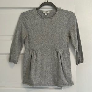 Banana Republic gray sweater shirt scoop neck 3/4 length sleeves size XS or XSP